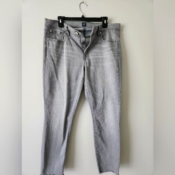 GAP Denim WOMEN'S Jeans GRAY COLOR 16/33 SIZE GOOD CONDITION - Picture 1 of 7